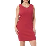 Tommy Jeans Tjw Essential Rib Bodycon Ext, Vestido Entallado Mujer, Rojo (Brilliant Berry), XL Grande