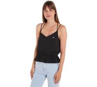 Tommy Jeans TJW Essential Strappy Top DW0DW17802 Camisas de Tejido, Negro (Black), M para Mujer