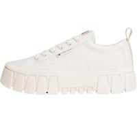 Tommy Jeans Tjw Flatform Chunky Sneaker En0en03036, Parte Superior Baja Mujer, White (Ivory), 39 EU