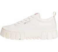 Tommy Jeans Tjw Flatform EN0EN03036 - Tenis Gruesos para Mujer, Parte Superior Baja, Color Blanco (Marfil), 3.5 UK