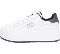 Tommy Jeans TJW Flatform ESS MU EN0EN02918 Low Top para Mujer, Beige (Crudo/Negro Lavado), Talla 7, Beige Crudo Negro Lavado, 41 EU