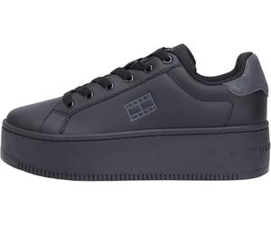 Tommy Jeans TJW Flatform ESS MU EN0EN02918 Low Top para Mujer, Color Negro (Negro), 4 UK, Black, 37 EU