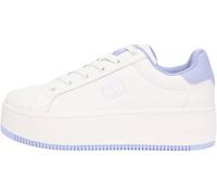 Tommy Jeans Tjw Flatform ESS Mu En0En02918, Parte Superior Baja Mujer, White (Ivory/Periwinkle Dust), 40 EU