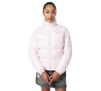Tommy Jeans TJW PCKBL HD ESS PFFR SHINY EXT DW0DW22039 - Chaqueta acolchada para mujer, rosa (rosa claro), talla XS, Rosa (Light Pink), XS