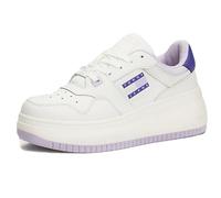 Tommy Jeans Tjw Retro Basket Flatform ESS, Zapatillas con Suela De Copa para Mujer, W06 Lavander Flower, 7 UK