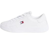 Tommy Jeans Tjw Script Cupsole En0en02960, Bajo Mujer, White (Ecru), 37 EU