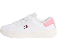 Tommy Jeans Tjw Script Cupsole EN0EN02960 Low Top para Mujer, Color Rosa (Crudo/Rosa Encantado), 7.5 UK