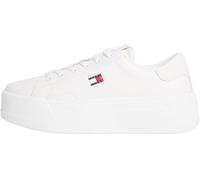 Tommy Jeans Tjw Script Cupsole Flatform EN0EN02961 Low Top para Mujer, Color Blanco (Crudo), 3.5 UK