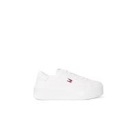 Tommy Jeans Tjw Script Cupsole Flatform EN0EN02961 Low Top para Mujer, Color Blanco (Crudo), 5 UK