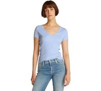 Tommy Jeans Tjw Slim Essential Rib V SS Dw0dw17385, Camisetas de Punto de Manga Corta Mujer, Blue (Sweet Blue), XXS