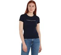 Tommy Jeans Tjw Slim Linear tee SS Ext S/S - Camisetas para Mujer, Color Azul Marino Oscuro, Talla L, Dark Night Navy, L