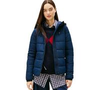Tommy Jeans TJW Slim LW DW0DW20959 - Chaqueta acolchada con capucha para mujer, color azul (azul marino nocturno oscuro), talla L, AZUL (azul marino nocturno oscuro), L