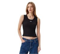 Tommy Jeans Tjw Slim Script Rib Tank Top Dw0Dw21369 Otras Camisetas, Black (Black), L para Mujer