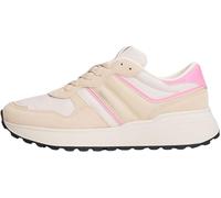 Tommy Jeans Tjw Sporty Runner EN0EN02991 Low Top para Mujer, Color Rosa (Arcilla Blanca/Rubor sintético), 7.5 UK