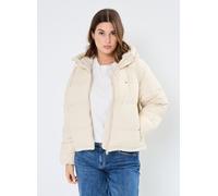 Tommy Jeans Chaqueta acolchada corta con capucha VAIL. Talla L. Color Blanco