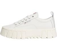 Tommy Jeans Tjw Vulc Flatform Leather En0en03008 Low Top, Blanco Crudo, 40 EU, Blanco Crudo, 40 EU