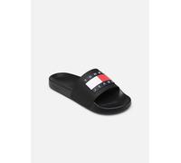 Tommy Jeans Mujer Chanclas Flag Pool Slide Zapatillas de baño, Negro (Black), 39