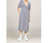 Tommy Jeans Tommy Jeans - Vestido midi de cuadros vichy. Negro Talla 34