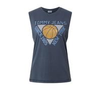 Tommy Jeans Top azul ahumado / azul paloma / marrón / blanco, Talla XL