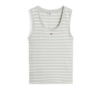 Tommy Jeans Top 'ESSENTIAL' navy / verde pastel / rojo / blanco, Talla M