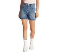 Tommy Jeans Vaqueros Cortos Mujer Mom Short Cintura Alta, Azul (Denim Medium), 26W