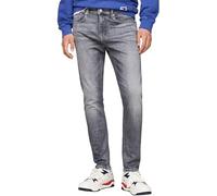 Tommy Jeans Vaqueros Hombre Austin Tapered Slim Fit, Negro (Denim Black), 32W/33L