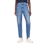Tommy Jeans Vaqueros Mujer Mom Jeans Tapered Fit, Azul (Denim Medium), 29W/30L