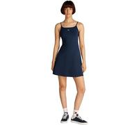 Tommy Jeans Vestido Mujer Essential Strap Flare con Tirantes Estrechos, Azul (Dark Night Navy), M