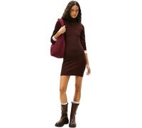 Tommy Jeans Vestido Tipo Jersey Mujer Essential con Cuello Vuelto, Marrón (Rich Brown), XL