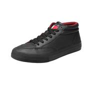 Tommy Jeans Vulc de Cuero de Patinaje Medio, Zapatillas Hombre, Black, 46 EU