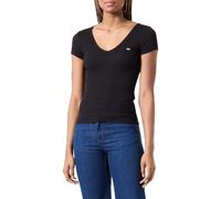 Tommy Jeans Women’s V-Neck Short Sleeve Slim Rib T-Shirt