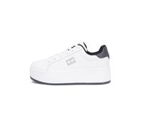 Tommy Jeans Tjw Flatform ESS Mu En0En02918, Parte Superior Baja Mujer, Beige (Ecru/Washed Black), 39 EU