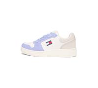 Tommy Jeans Tjw Retro Basket Sneaker En0En02917, Top bajo Mujer, Beige (Gulf Sand/Periwinkle Dust), 36 EU