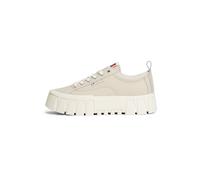 Tommy Jeans Tjw Vulc Flatform Leather En0En03008, Parte Superior Baja Mujer, Beige (Gulf Sand), 37 EU
