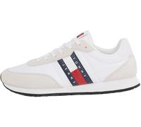 Tommy Jeans Zapatillas para Hombre Runner Sneaker Zapatillas de Deporte, Blanco (White), 45