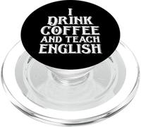 Tomo café y enseño inglés Extranjero Profesor de inglés PopSockets PopGrip para MagSafe