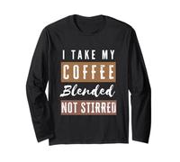 Tomo mi café Mezclado, no Revuelto, Biohacker Manga Larga