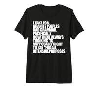TOMO por Granito Bad Grammar Pacificamente Divertido Meme Camiseta Premium