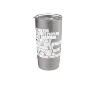 TOMO POR GRANITO BAD GRAMMAR Pacificamente Divertido Meme Vaso térmico de acero inoxidable de doble pared