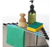 Tomorotec Escurridor de platos triangular ajustable (negro)