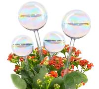 Tomorotec Globos de riego de plantas de cristal, picos de autorriego, 2 grandes + 2 pequeños