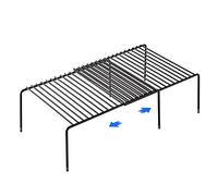 Tomorotec Organizador de estante expandible para encimera de cocina, organizador de gabinete de metal, estante de despensa, organizador de especias para gabinete, ahorro de espacio, antideslizante,