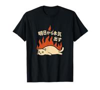Tomorrow I'Ll Be Serious - Texto japonés Divertido para Camiseta