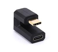 Tomost Adaptador USB C oro 180 grados ángulo tipo C OTG Converter, U Shape USB-C 3.1Connector compatible con portátil, tablet, teléfono móvil (1 unidad)