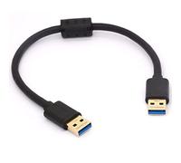 Tomost Cable corto USB 3.0 macho a macho con carcasa de disco duro EMI, módems, cámaras y otros dispositivos USB (de macho a macho)