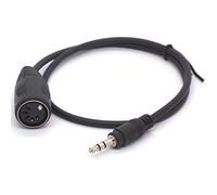 Tomost Cable MIDI de 3,5 mm de 5 pines DIN de 5 pines a conector estéreo TRS de 3,5 mm (1/8 pulgadas), cable convertidor para teclado MIDI IK Multimedia 50 cm