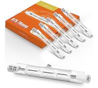 Tomosu 6 Piezas Bombilla Halógena 78mm R7s Reguable halógeno R7s 230V 150W 2880LM Blanco Cálido 2800K