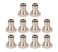 Tomotato 10 Piezas Adaptador Grifo Lavavajillas Latón Roscado 0.98 Pulgadas | Kit Adaptador Grifo Lavavajillas Laton Galvanizado Conexion Rapida Snap Hogar Dormitorio Hotel