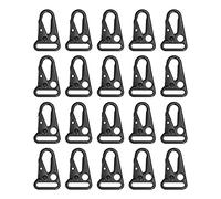 Tomotato 20pcs Ganchos de Resorte con Eslinga, Gancho Olecranon de Aleación de 1 Pulgada y 220 Libras, Clips de Eslinga Ligeros con Boca Ampliada para Mochilas y Bolsas de Paracord