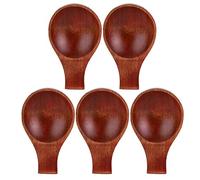 Tomotato 5 Piezas Plato de Salsa de Madera, Plato de Sabor a Condimento de Soya, Herramienta de Decoración de Cocina de Vajilla para Condimentos de Cocina en Casa Sal de Vinagre